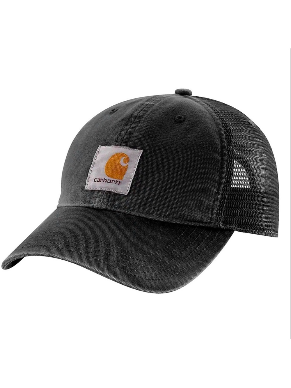 Carhartt Cotton Canvas Snapback Hat Cap Black Dark Blue Mesh Back Fall 2019 NWT
